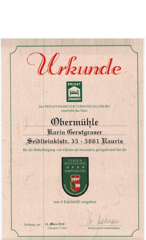 Obermuehle Apartment Rauris Exterior photo